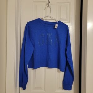 Brand New GAP Women's Bold Blue Crew Neck Top Soze M/L